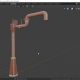 grue à eau type SEM 49 - modélisation dans Blender