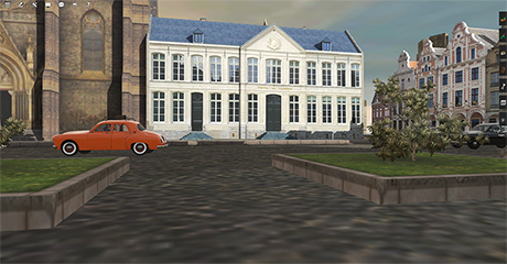 tribunal de commerce de Valenciennes après rénovation - le bâtiment dans le jeu